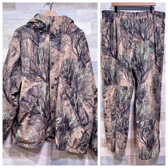 Cabelas Scentlok Suede Hunting Jacket Pants Seclusion 3D Open Country 3XL Tall - Picture 1 of 11